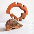 DaduGarden planting mounds with hedgehog