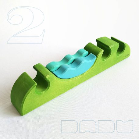 DaduGarden planting mounds with pond