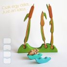 DaduGarden planting mounds with pond