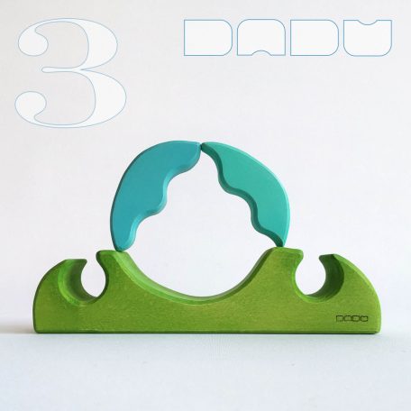 DaduGarden planting mounds with pond