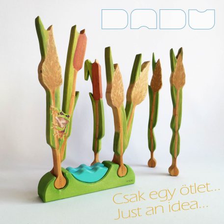 DaduGarden planting mounds with pond