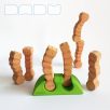 Earthworm - handpainted wooden toy