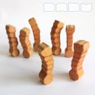 Earthworm - handpainted wooden toy