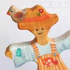 Scarecrow who loves birds—DaduGarden plantable wooden toy