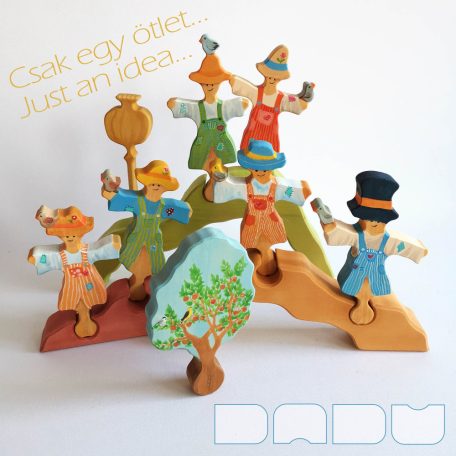 Scarecrow who loves birds—DaduGarden plantable wooden toy