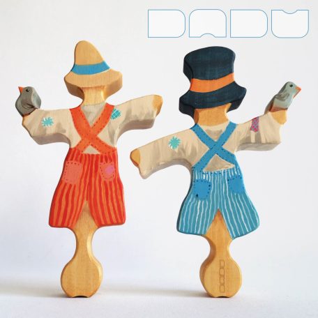 Scarecrow who loves birds—DaduGarden plantable wooden toy