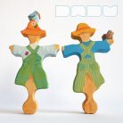 Scarecrow who loves birds—DaduGarden plantable wooden toy