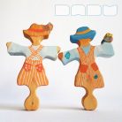 Scarecrow who loves birds—DaduGarden plantable wooden toy