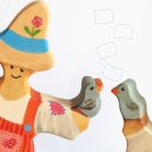 Scarecrow who loves birds—DaduGarden plantable wooden toy