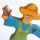 Scarecrow who loves birds—DaduGarden plantable wooden toy