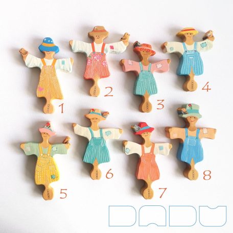 Scarecrow who loves birds—DaduGarden plantable wooden toy