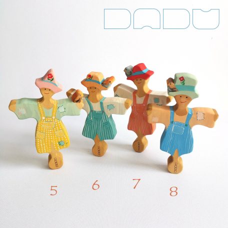Scarecrow who loves birds—DaduGarden plantable wooden toy