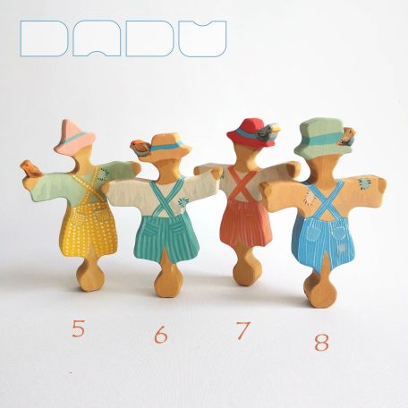 Scarecrow who loves birds—DaduGarden plantable wooden toy