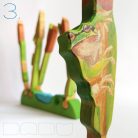 Lakeside DaduGarden with reeds and frog - developmental wooden toy for children 