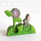 Flower mound with bunny - Easter DaduGarden set