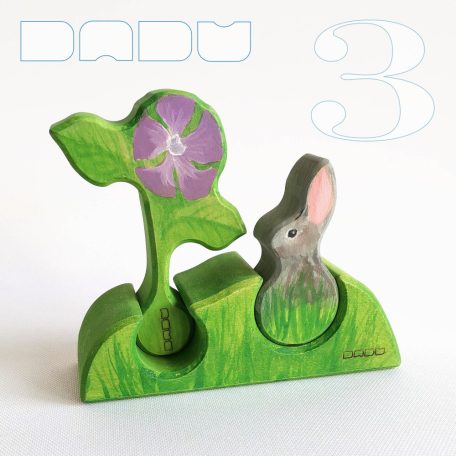 Flower mound with bunny - Easter DaduGarden set