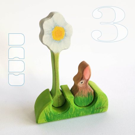 Flower mound with bunny - Easter DaduGarden set