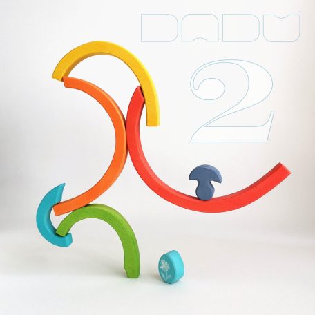 DaduGarden planting mounds with rainbow