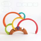 DaduGarden planting mounds with rainbow