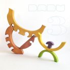 DaduGarden planting mounds with rainbow