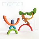 DaduGarden planting mounds with rainbow