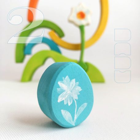 DaduGarden planting mounds with rainbow