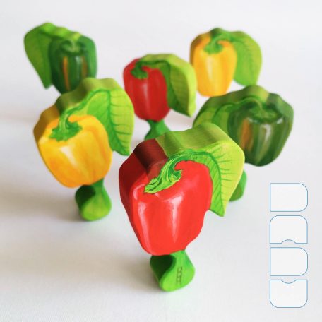 Bell pepper • DaduGarden plantable wooden toy