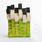 Monarch butterfly on dandelion - handpainted wooden toy