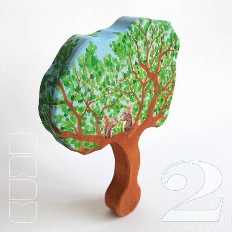 Squirrely tree - DaduGarden plantable wooden toy