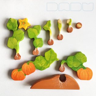   Crop grower dadu — wooden toy for developing pumpkin and children :)