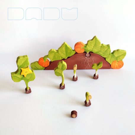 Crop grower dadu — wooden toy for developing pumpkin and children :)