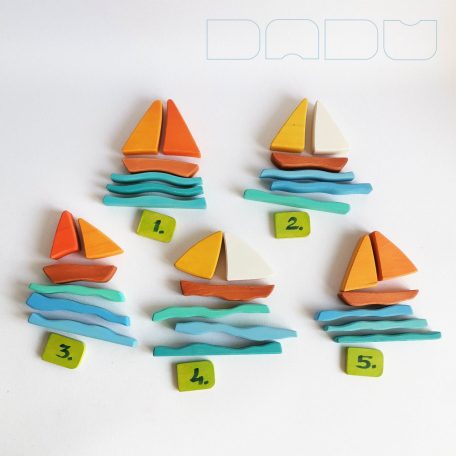 Sailboats - wooden puzzle toys