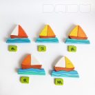 Sailboats - wooden puzzle toys