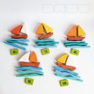 Sailboats - wooden puzzle toys