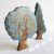Gilded autumn wooden toy trees