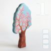 Birds on blooming tree  -  wooden toy