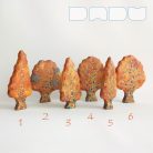 Trees from the fairy tale forest: decorative wooden toys, various designs