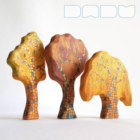 Trees from the fairy tale forest: decorative wooden toys, various designs