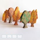 Trees from the fairy tale forest: decorative wooden toys, various designs