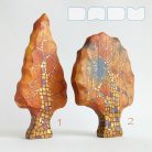 Trees from the fairy tale forest: decorative wooden toys, various designs