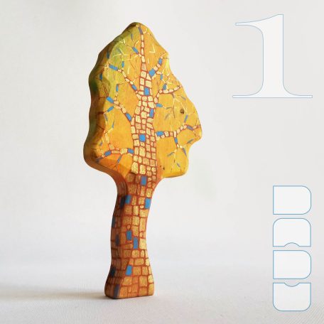 Trees from the fairy tale forest: decorative wooden toys, various designs