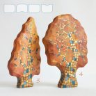 Trees from the fairy tale forest: decorative wooden toys, various designs