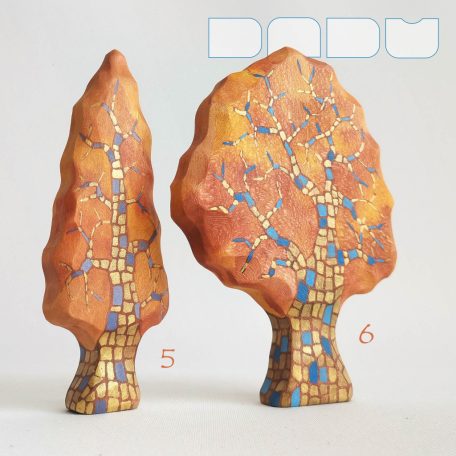 Trees from the fairy tale forest: decorative wooden toys, various designs