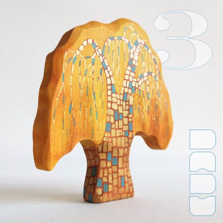 Trees from the fairy tale forest: decorative wooden toys, various designs