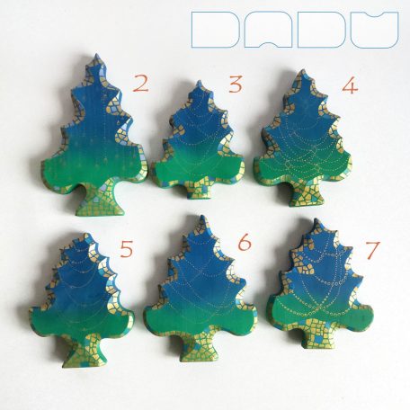 Christmas trees from the fairy tale forest: decorative wooden toys, various designs