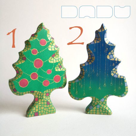 Christmas trees from the fairy tale forest: decorative wooden toys, various designs