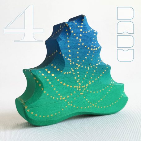 Small Christmas trees from the fairy tale forest: decorative wooden toys, various designs