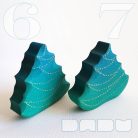 Small Christmas trees from the fairy tale forest: decorative wooden toys, various designs