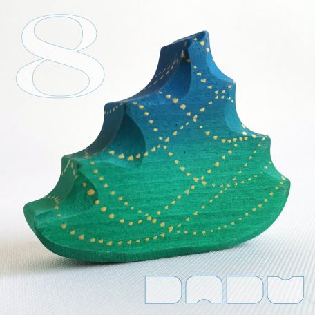 Small Christmas trees from the fairy tale forest: decorative wooden toys, various designs