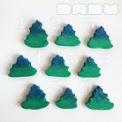 Small Christmas trees from the fairy tale forest: decorative wooden toys, various designs